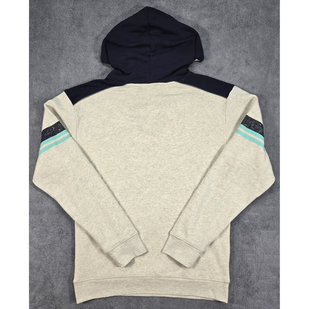 NHL Seattle Kraken Lace Up Hoodie Mens Medium Cream Blue Lacer Jersey Sweatshirt - Picture 11 of 13